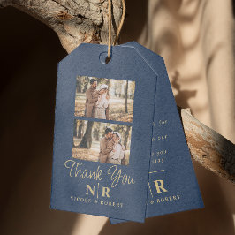 エレガントなウェディングモノグラム花嫁と花婿イニシャル ギフトタグ