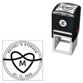 エレガントなウェディングモノグラム セルフインキングスタンプ (インサイチュ)