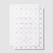 エレガントなウェディングユー感謝していのカスタムメッセージオーバーレイ ベラム紙招待状 (オフセット (招待状))