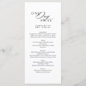 エレガントなウェディングリハーサルディナー遠くに1日 メニュー (正面)