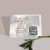 エレガントなウェディングリプライRSVPカスタムの写真 エンクロージャーカード