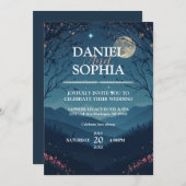 エレガントなウェディング招待状デザイン祝- Lov 招待状 (正面/裏面)