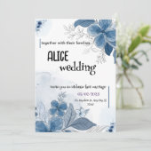 エレガントなウェディング祝招待状、愛と峠 シーズンカード (スタンド正面)