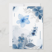 エレガントなウェディング祝招待状、愛と峠 シーズンカード (裏面)