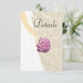 エレガントなウェディング結婚ガウンの詳細 エンクロージャーカード (スタンド正面)