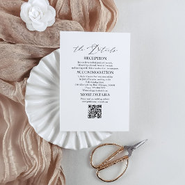 エレガントなウェディング詳細エンクロージャカード 招待状