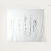 エレガントなウェディング ウェルカム カスタム バックドロップ タペストリー (正面(横))