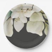 エレガントなウェディング グリーン ペーパープレート (正面)