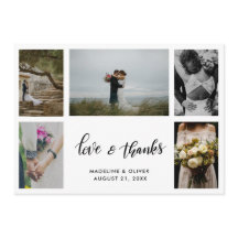 エレガントなウェディング フォト 5枚セット | 愛と感謝のスクリプト