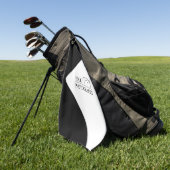 エレガントなウェディング　写真を追加 ゴルフタオル (グリーン)