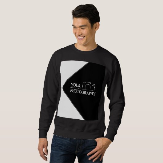 エレガントなウェディング　写真を追加 スウェットシャツ (正面フル)