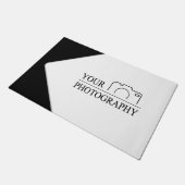 エレガントなウェディング 写真を追加 ドアマット (アングル)