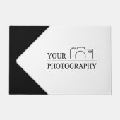 エレガントなウェディング 写真を追加 ドアマット (正面)