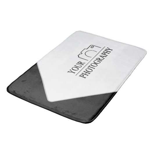 エレガントなウェディング 写真を追加 バスマット (アングル)