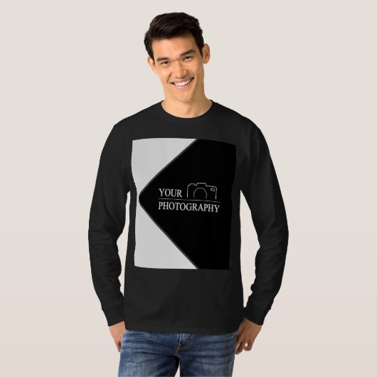 エレガントなウェディング 写真を追加 Tシャツ (正面フル)