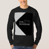 エレガントなウェディング 写真を追加 Tシャツ (正面)