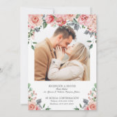 エレガントなウェディング 招待状 スペイン語 結婚式 (裏面)