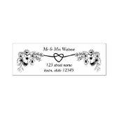 エレガントなウェディング 返信住所 セルフインキングスタンプ (デザイン)