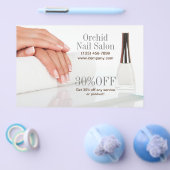 エレガントなエステティシャン SPA ネイルサロン 料金表 チラシ (シングル)