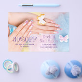 エレガントなエステティシャン SPA ネイルサロン 料金表 チラシ (シングル)