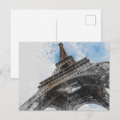 エレガントなエッフェル塔 パリ ポストカード – フランス (正面/裏面)
