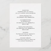 エレガントなエマの結婚式 箔招待状 (裏面)