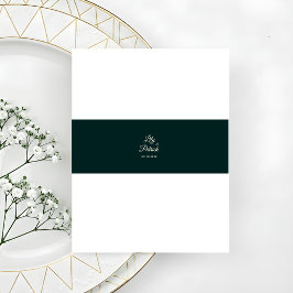 エレガントなエメラルドグリーンのベイビーズブレス 招待状ベリーバンド