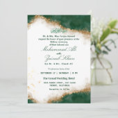 エレガントなエメラルドグリーンのワリーマ招待状 招待状 (スタンド正面)