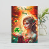 エレガントなエルフの少女　セントパトリックデーの花の太陽 シーズンカード (スタンド正面)