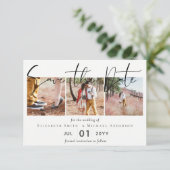 エレガントなエンゲージメントフォトのSave the Dateを作成する (スタンド正面)