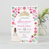 エレガントなオトミ刺繍のキンセアニエラ招待状 招待状 (スタンド正面)