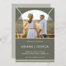 エレガントなオリーブの写真アーチウェディング