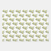 エレガントなオリーブ ラッピングペーパーシート (正面)