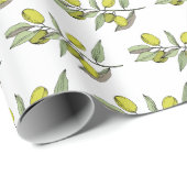 エレガントなオリーブ ラッピングペーパー (ロールコーナー)