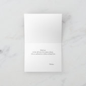 エレガントなオレンジとピンクの花 サンキューカード (内部)