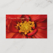 エレガントなオレンジダリアの美しい花 名刺 (裏面)