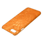 エレガントなオレンジ抽象美術の箱 iPhoneケース (トップ)