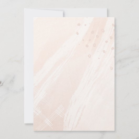 エレガントなオーダーメイドのウェディングフォト 案内状 (裏面)