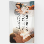 エレガントなオーダーメイド プロポーズ バナー 横断幕 (縦)