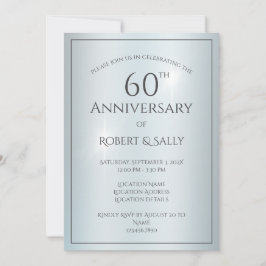 エレガントなオーダーメイド 60周年結婚記念日パーティー 招待状