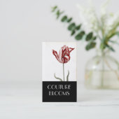 エレガントなオートクチュールの花屋の名刺 名刺 (スタンド正面)
