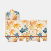 エレガントなカエルの葉 感謝の気持ちを込めた感謝祭ハート フェイバーボックス (折り畳みなし)