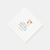 エレガントなカクテル 水彩 結婚前お披露目パーティー スタンダードカクテルナプキン (角)