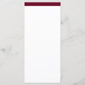 エレガントなカジュアル | マルサラの結婚式メニュー メニュー (裏面)