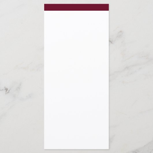 エレガントなカジュアル | マルサラの結婚式メニュー メニュー (裏面)