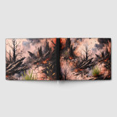 エレガントなカスタムゲストブック – 時を超える記念品 ゲストブック (全面)