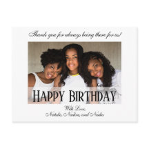 エレガントなカスタムハッピーバースデー写真