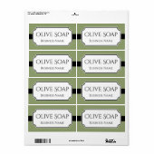 エレガントなカスタムビジネス製品ラベル ラベル (フルシート)