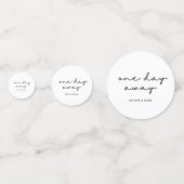 エレガントなカスタムリハーサルディナー 1日を飾るテーブル コンフェッティ (裏面)