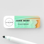 エレガントなカスタムロゴの従業員名札 名札 (インサイチュ)